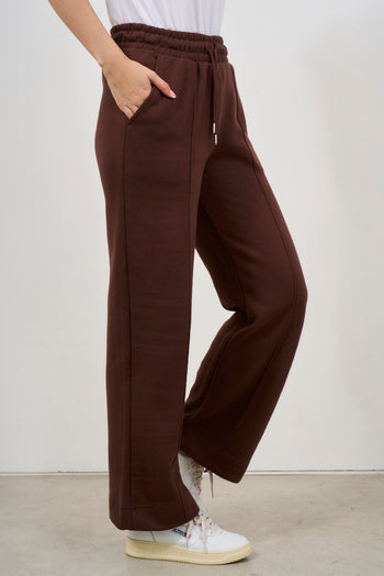 Pantalone donna dritto marrone - 6