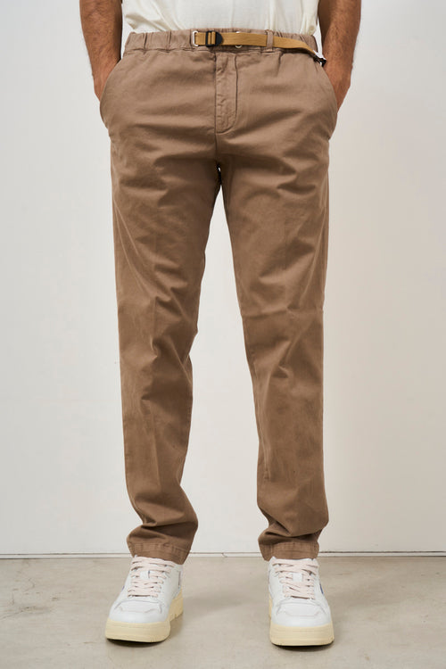 Pantalone uomo baggy in cotone beige - 1