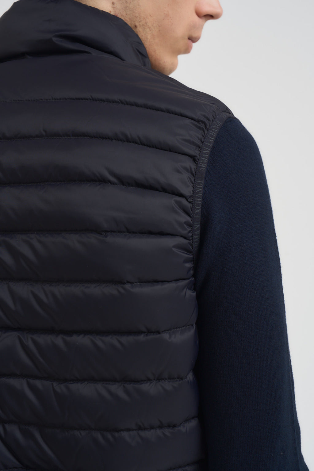 Gilet uomo trapuntato blu scuro XM001576AF16927 UB101 ARMANI EXCHANGE 