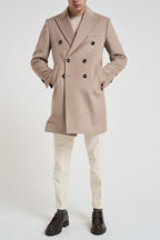 Cappotto uomo doppiopetto sabbia MCPS126 FOSHANBEIGE BHARNABA 