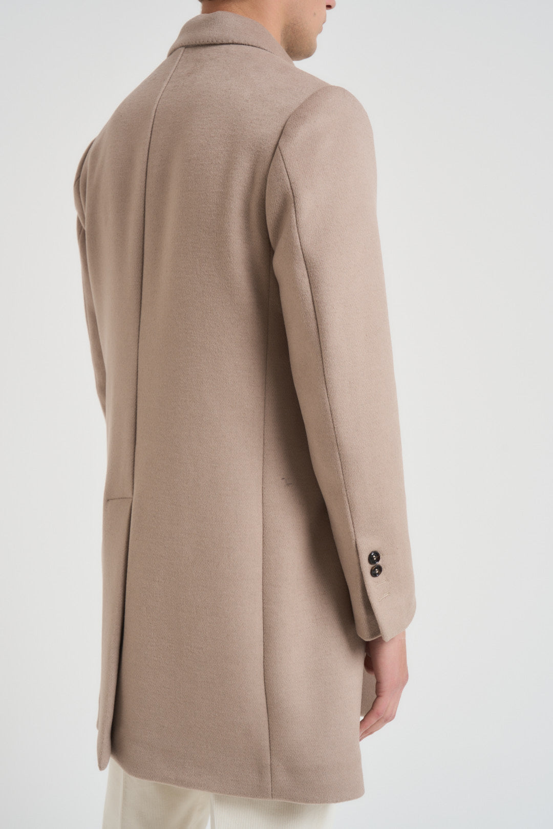 Cappotto uomo doppiopetto sabbia MCPS126 FOSHANBEIGE BHARNABA 