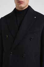 Cappotto uomo doppiopetto nero MCPS126 FOSHANNERO BHARNABA 