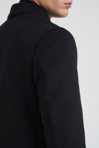 Cappotto uomo doppiopetto nero MCPS126 FOSHANNERO BHARNABA 