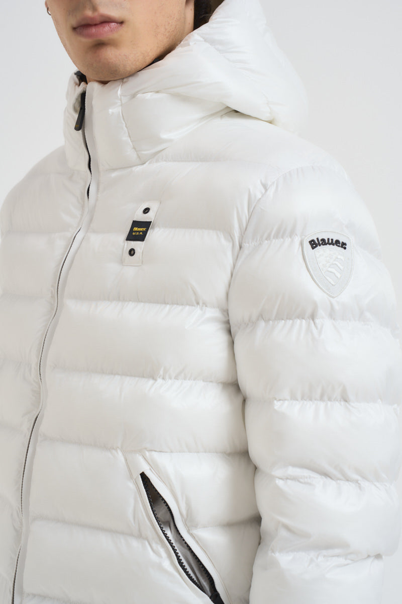 Piumino uomo trapuntato bianco 25WBLUC02079 100 BLAUER 