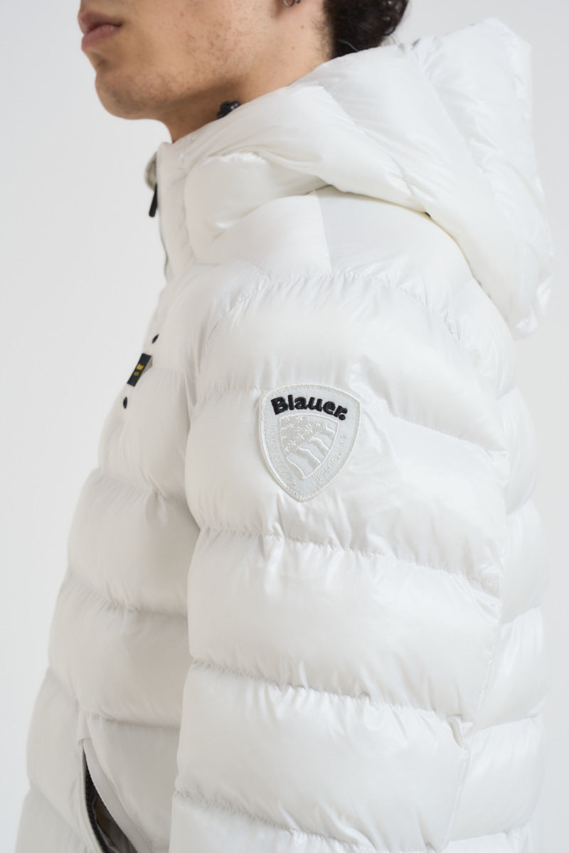 Piumino uomo trapuntato bianco 25WBLUC02079 100 BLAUER 