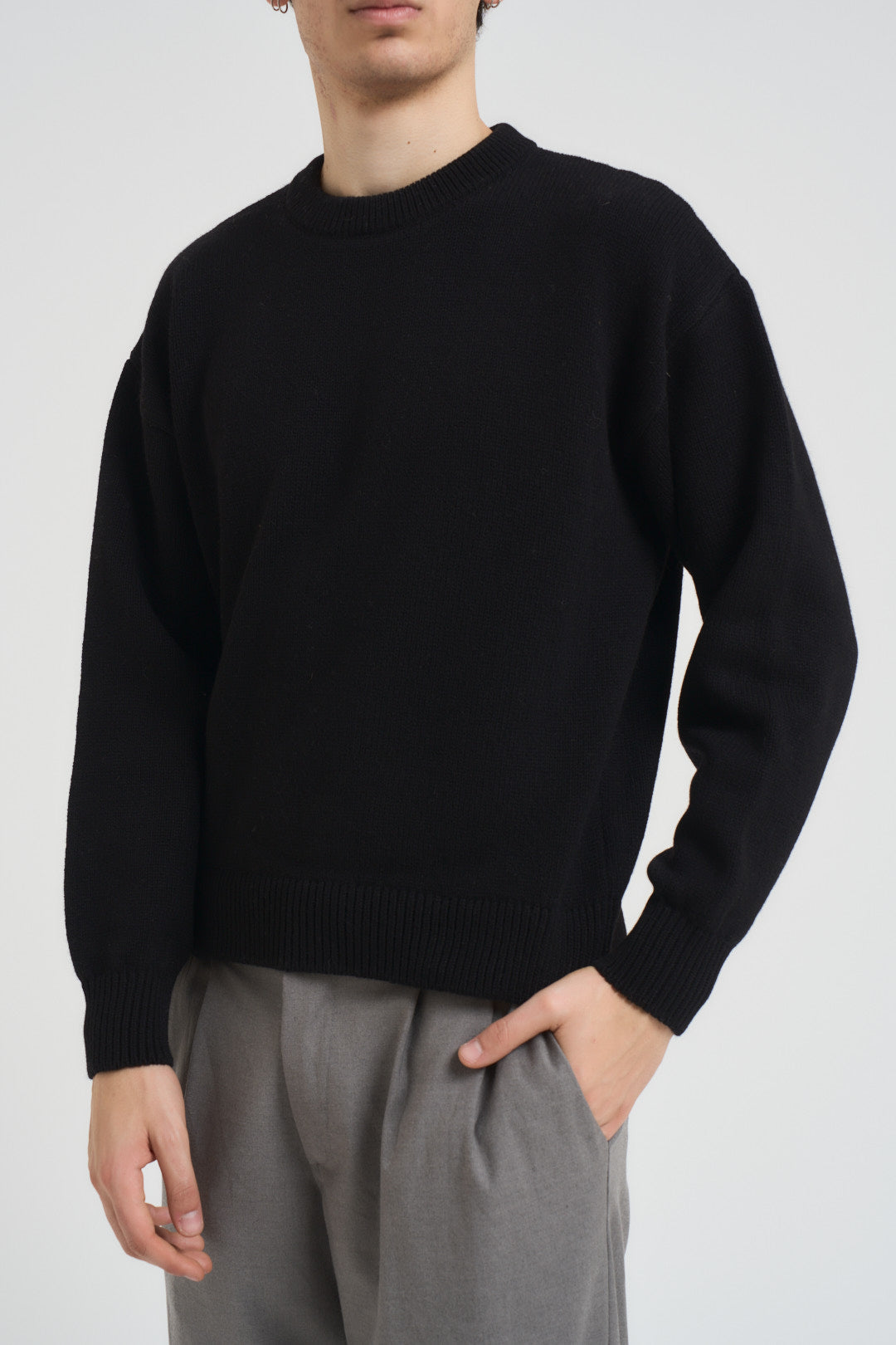 Maglia uomo nera girocollo CS5088 BLACK COLORFUL STANDARD 