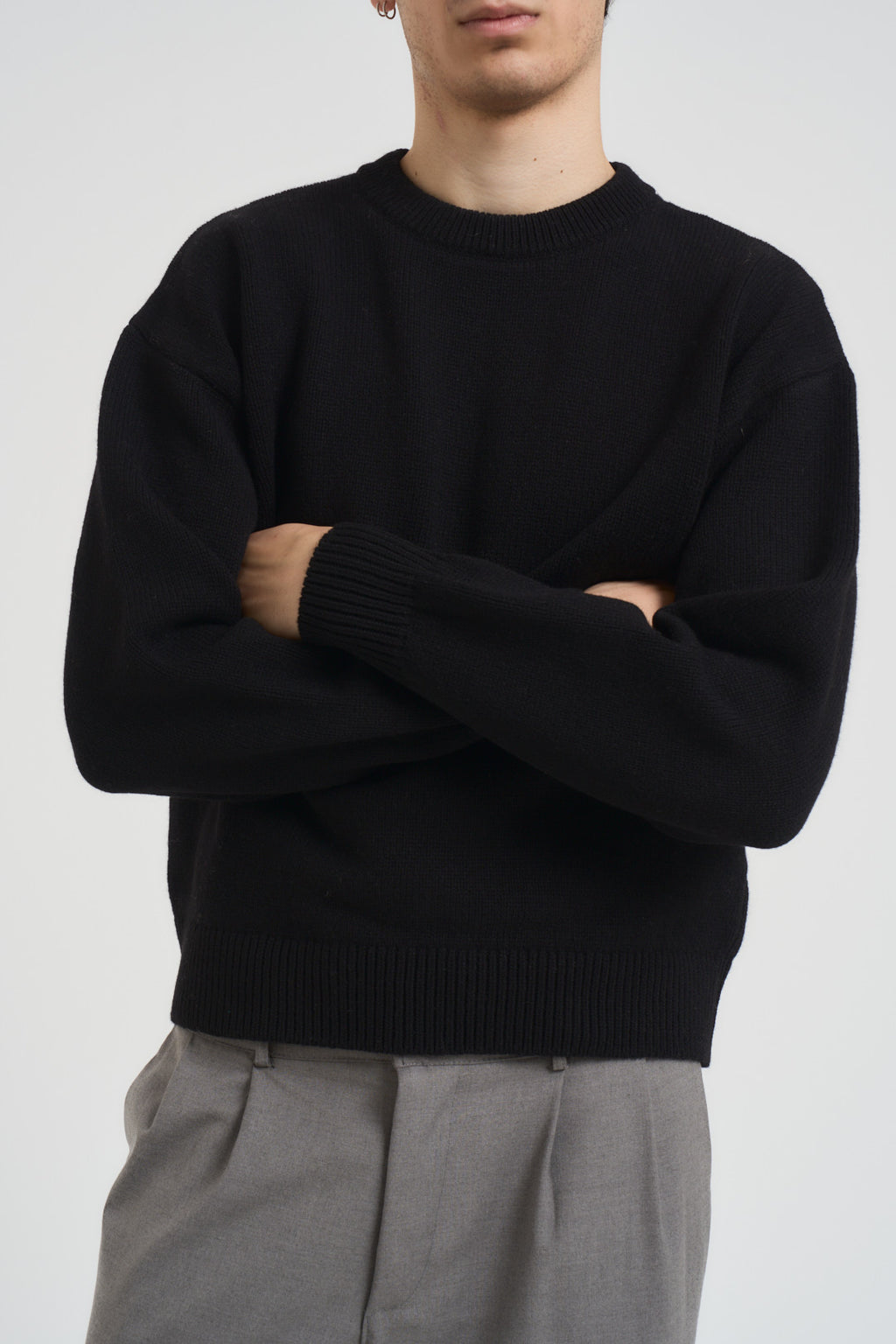 Maglia uomo nera girocollo CS5088 BLACK COLORFUL STANDARD 