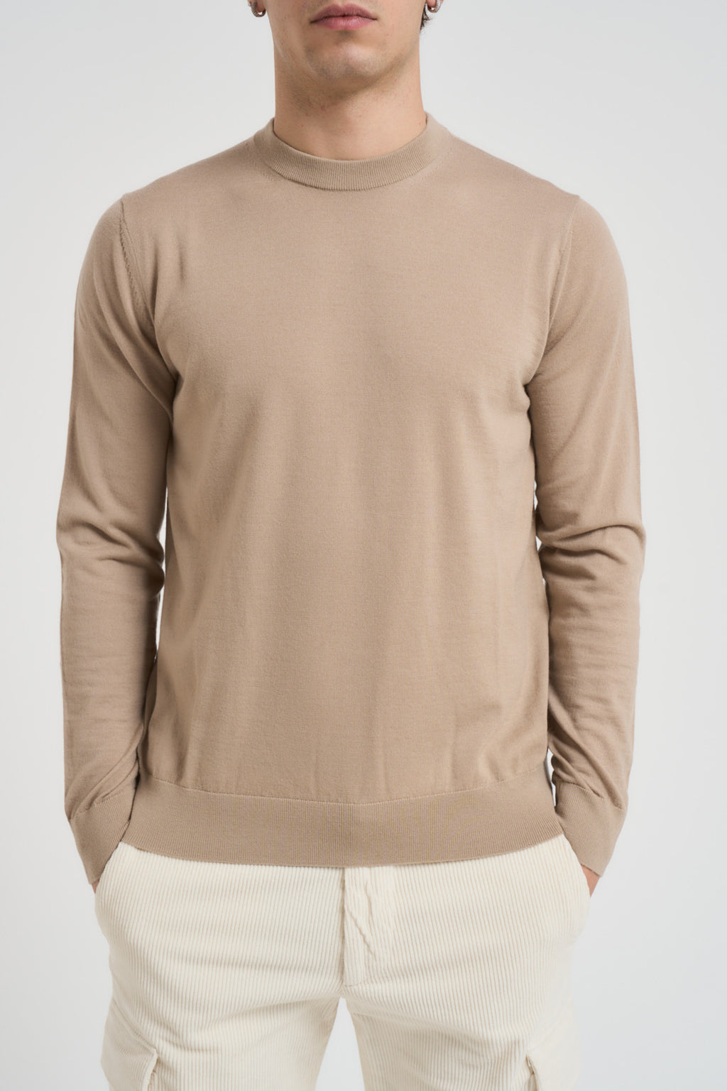 Maglia uomo girocollo beige 97060 SPAGO DIKTAT 