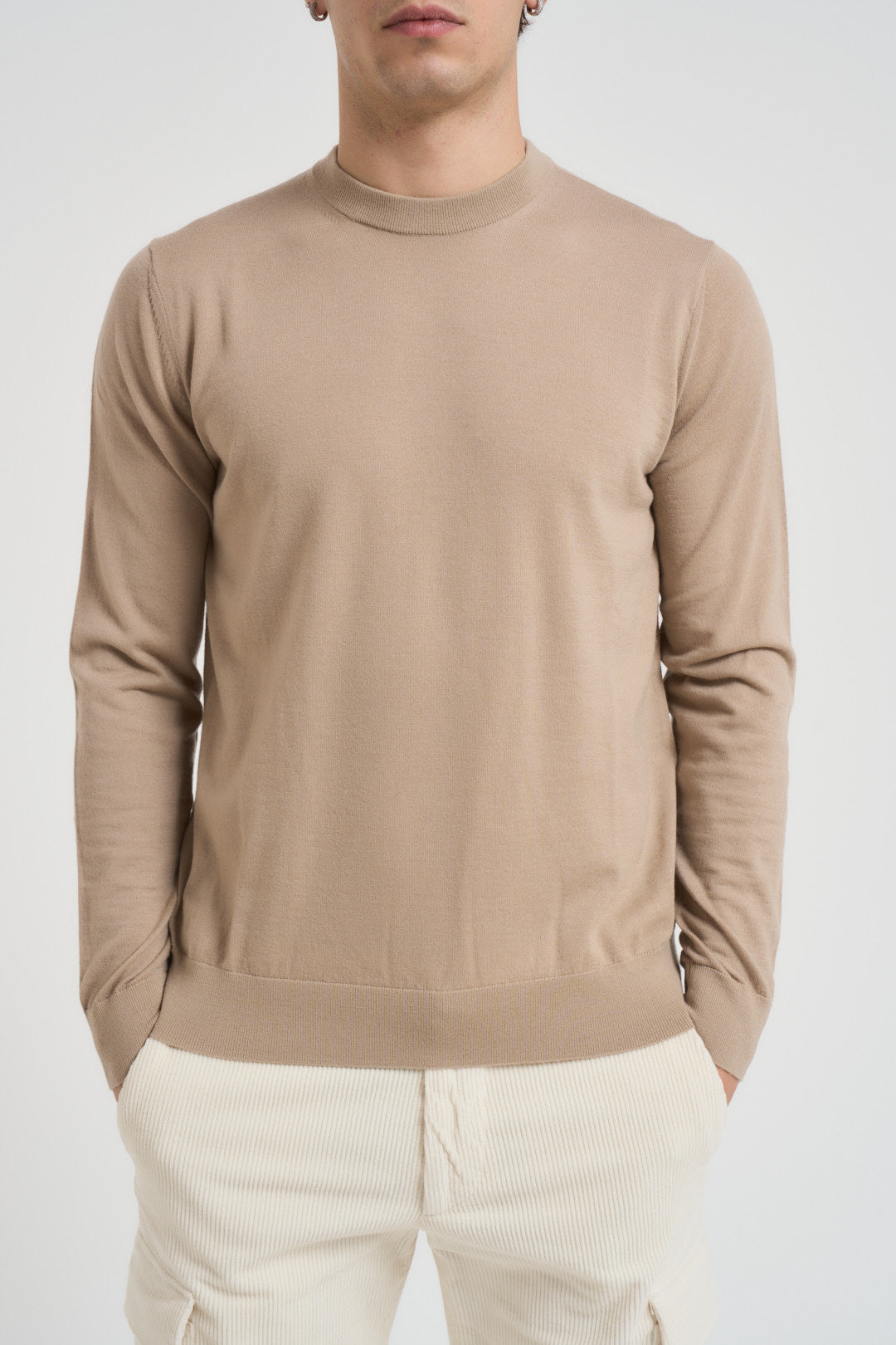 Maglia uomo girocollo beige 97060 SPAGO DIKTAT 