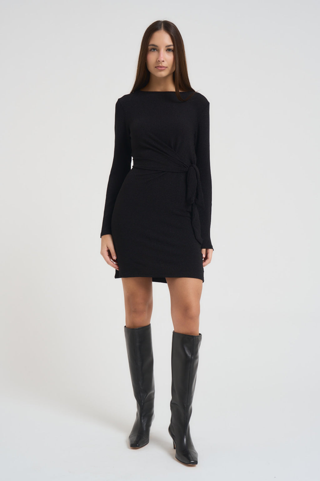 Abito donna aderente nero TEA NOIR GRACE AND MILA 