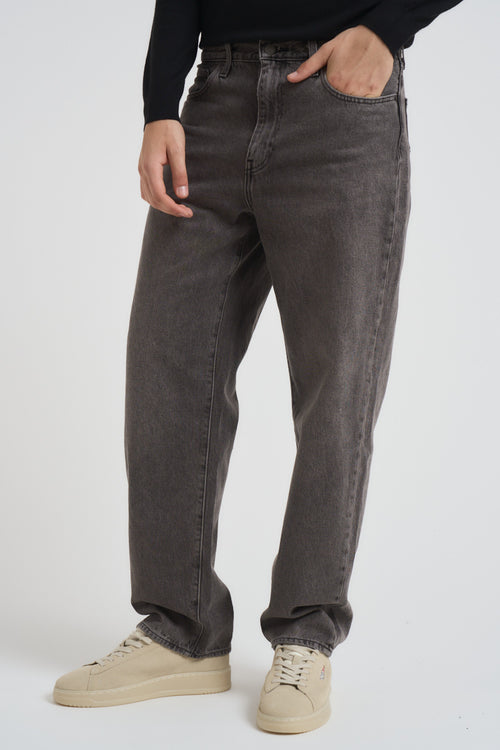Jeans uomo 568 in denim grigio - 1
