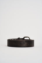 Cintura uomo in pelle marrone scuro MRF255C027 MORO MINORONZONI 