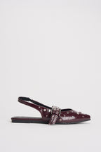 Slingback donna bordeaux con borchie 15340903 BURGUNDY ONLY 