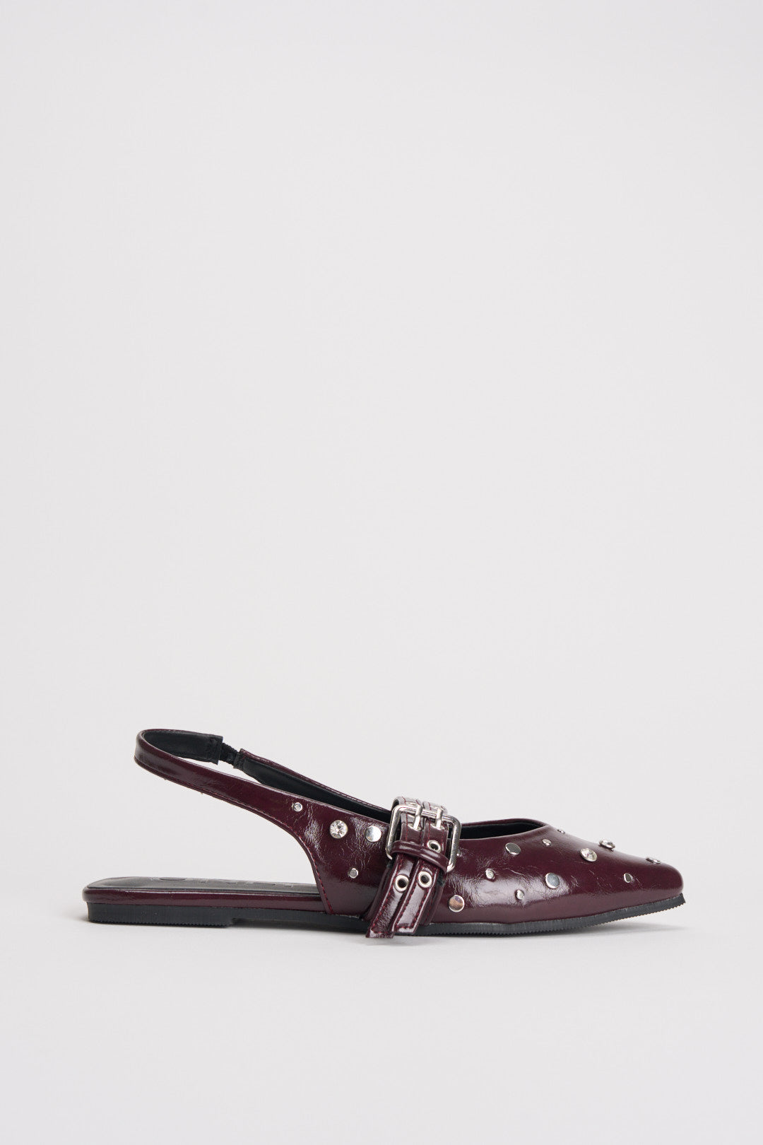 Slingback donna bordeaux con borchie 15340903 BURGUNDY ONLY 