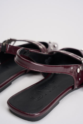 Slingback donna bordeaux con borchie - 6
