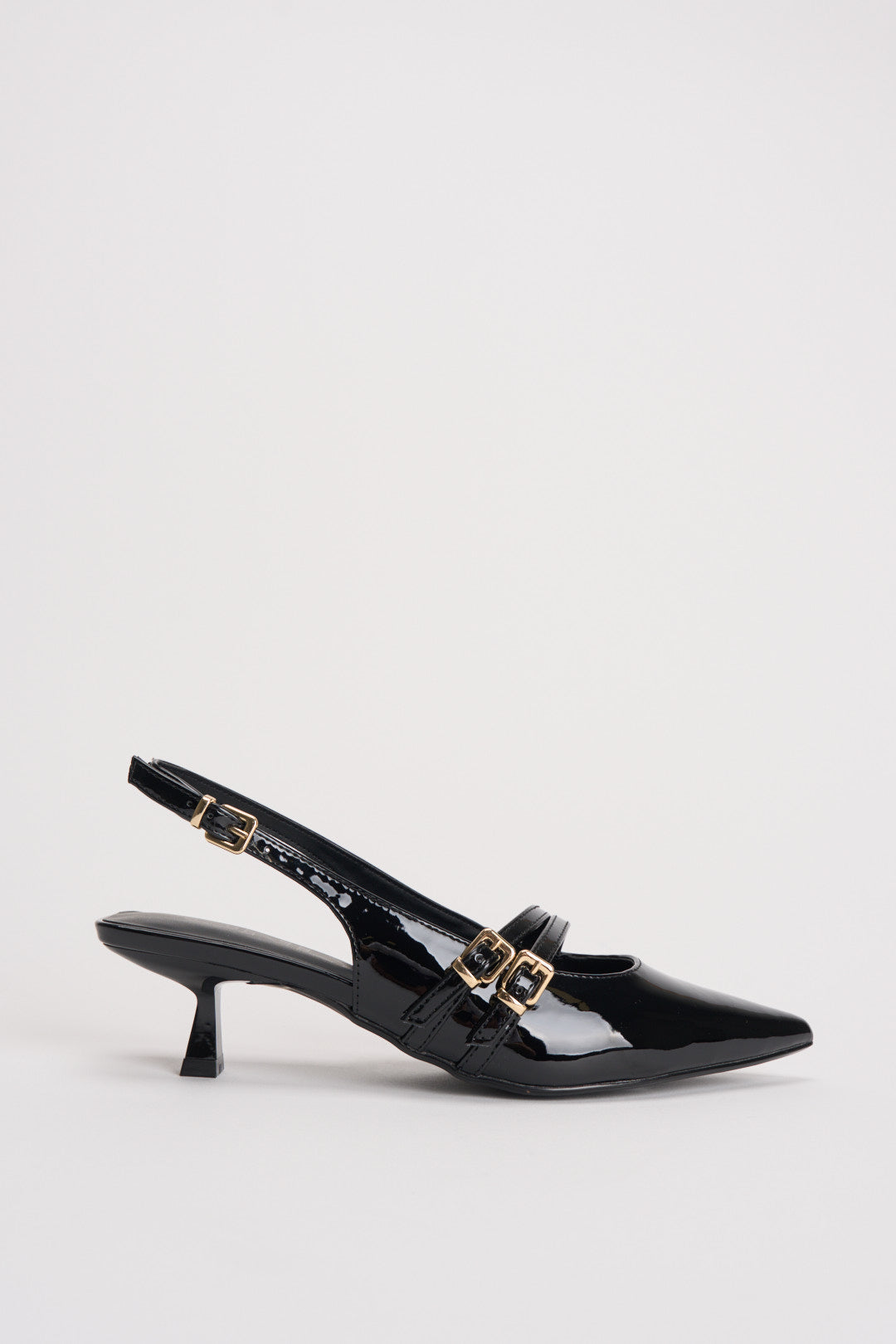 Slingback donna in vernice nero 15356238 BLACK ONLY 