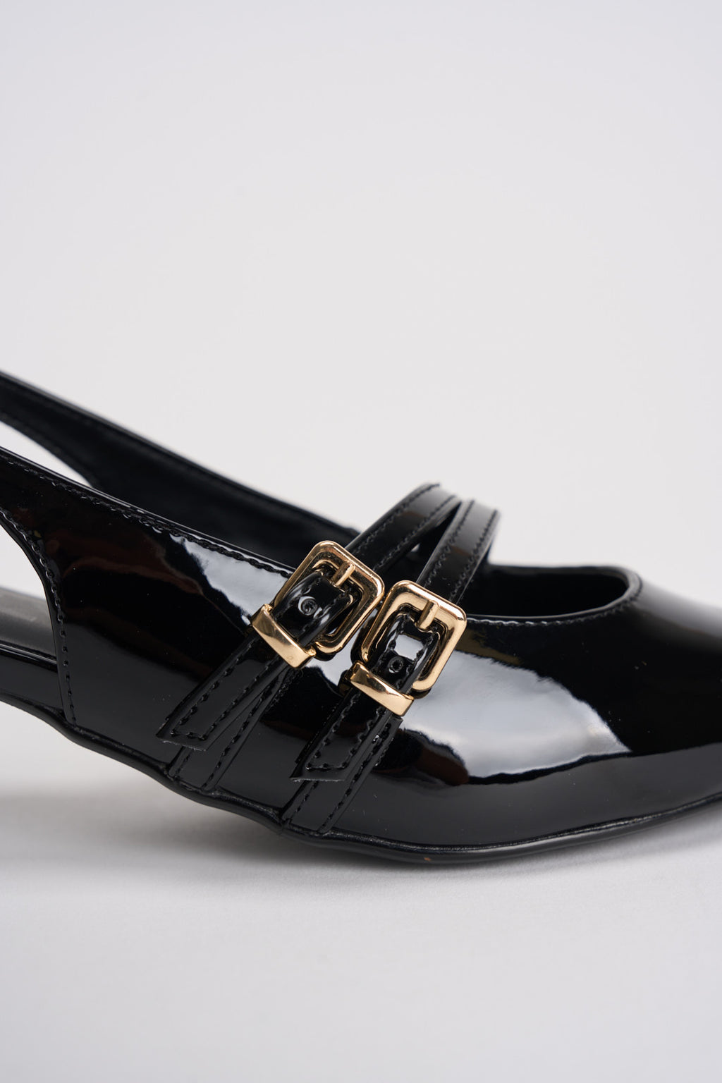 Slingback donna in vernice nero 15356238 BLACK ONLY 