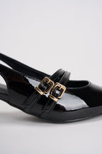 Slingback donna in vernice nero 15356238 BLACK ONLY 