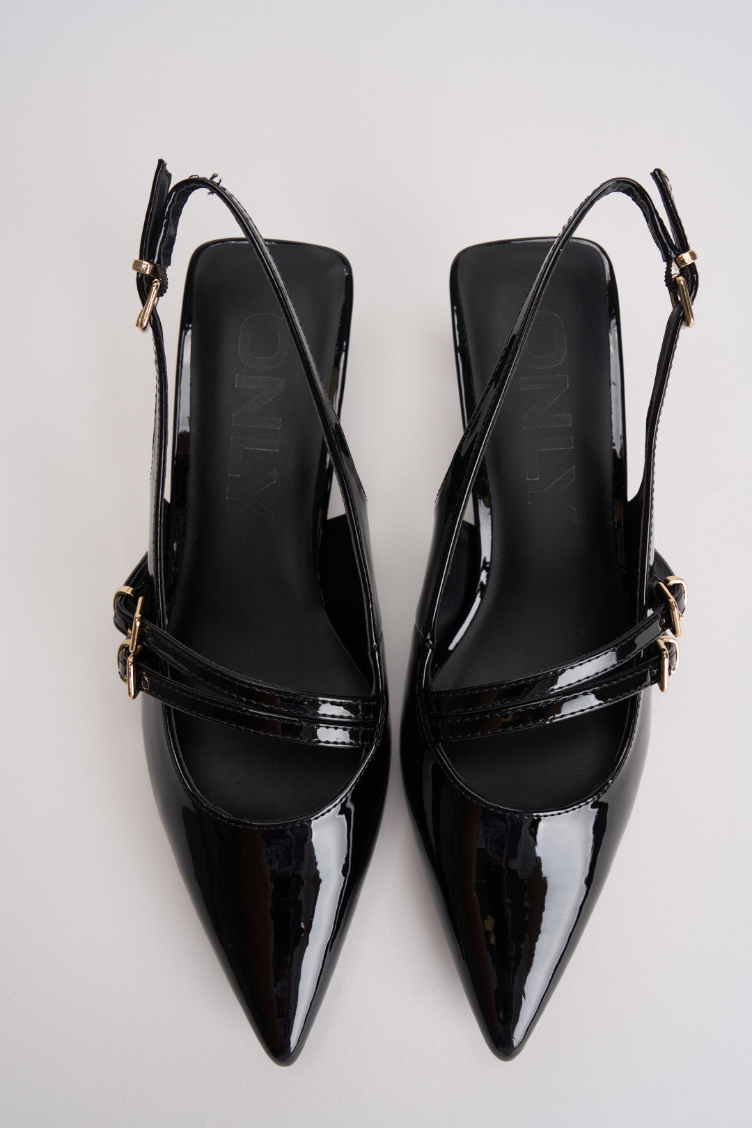 Slingback donna in vernice nero 15356238 BLACK ONLY 
