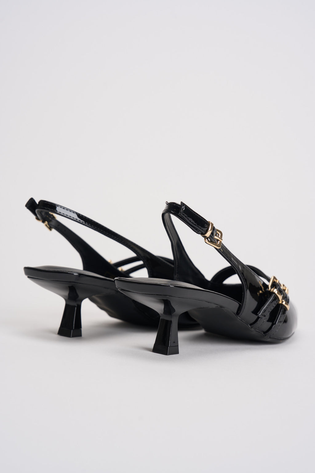 Slingback donna in vernice nero 15356238 BLACK ONLY 
