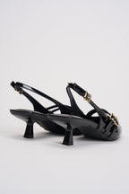 Slingback donna in vernice nero 15356238 BLACK ONLY 