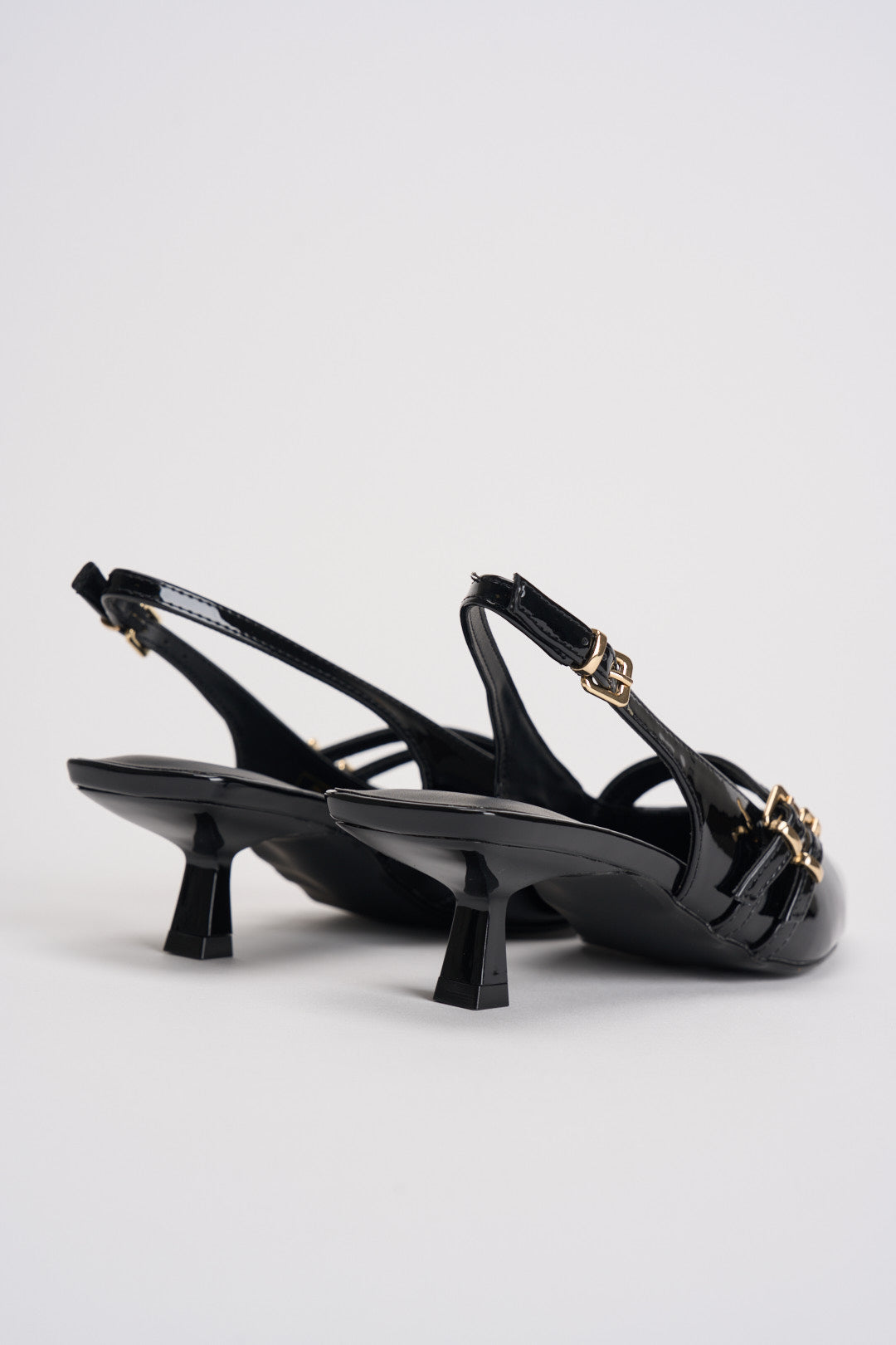 Slingback donna in vernice nero 15356238 BLACK ONLY 