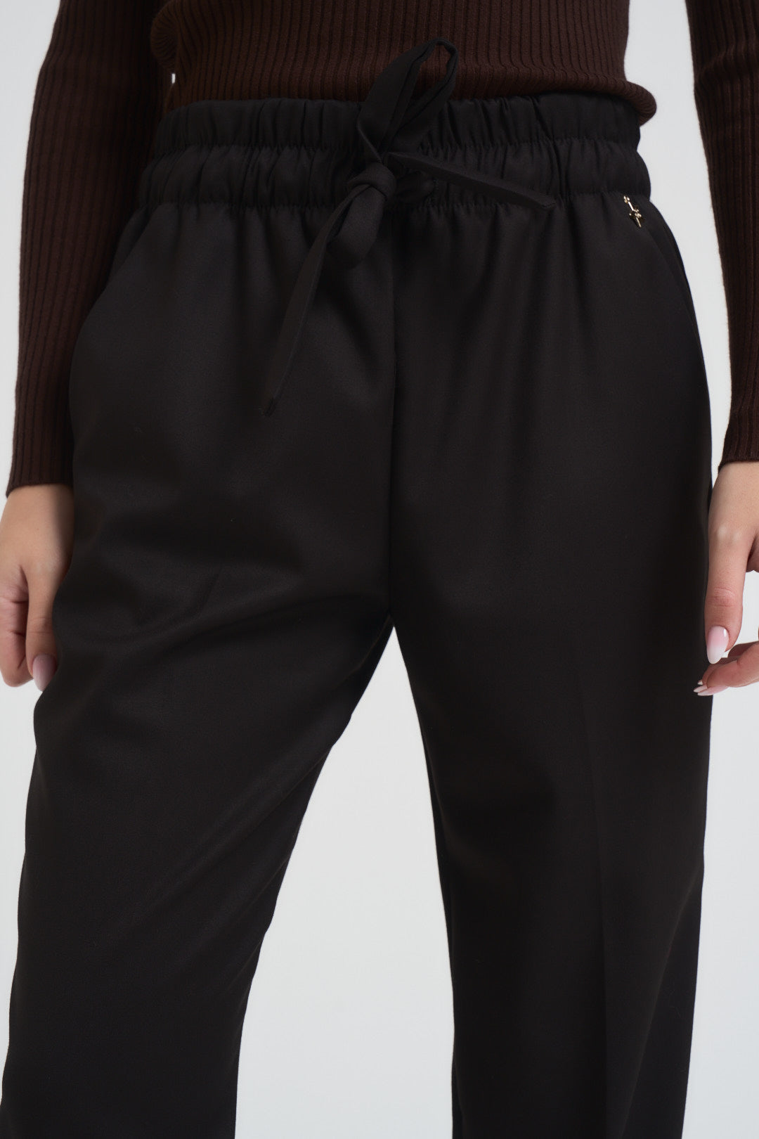 Pantalone donna dritto nero M38F1058 NERO SOUVENIR CLUBBING 