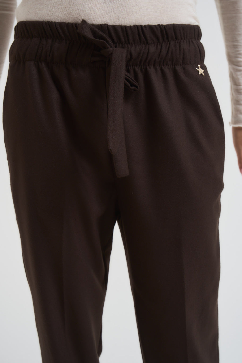 Pantalone donna regular marrone M38F1386 MORO SOUVENIR CLUBBING 