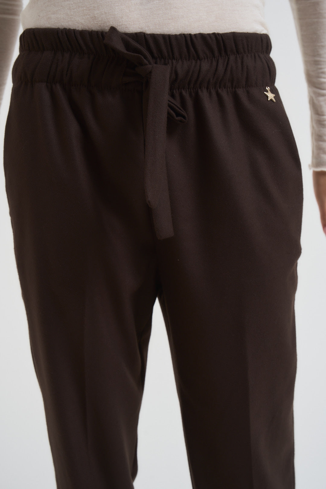 Pantalone donna regular marrone M38F1386 MORO SOUVENIR CLUBBING 