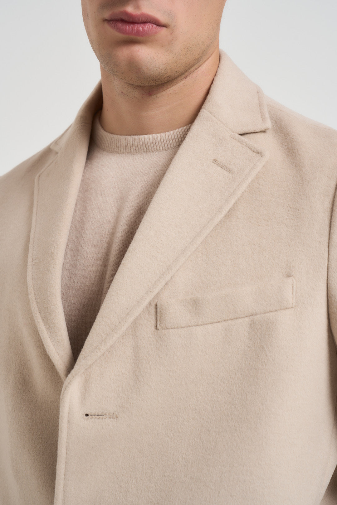 Cappotto uomo monopetto beige CP63 BEIGE SEINSE 