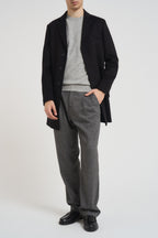 Cappotto uomo monopetto nero CP63 NERO SEINSE 