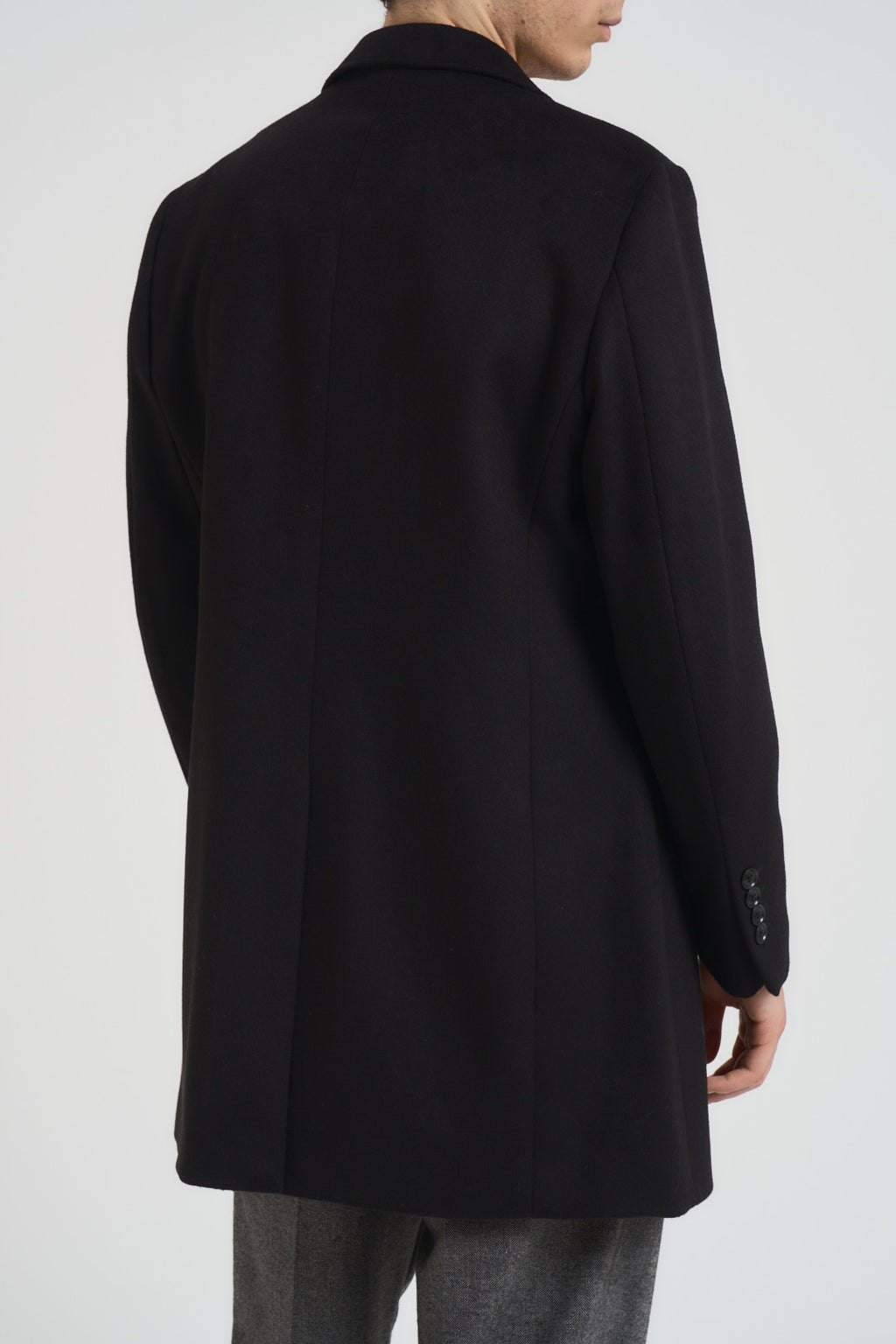 Cappotto uomo monopetto nero CP63 NERO SEINSE 