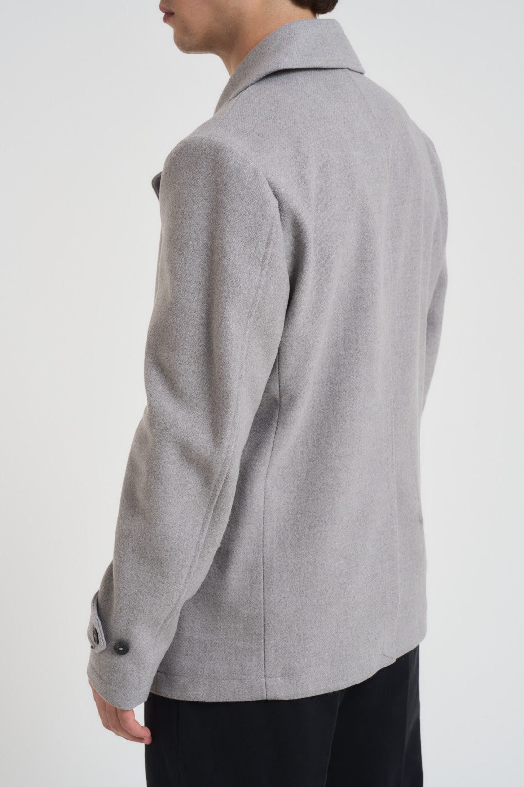 Cappotto uomo corto doppiopetto grigio chiaro CP65SS PERLA SEINSE 