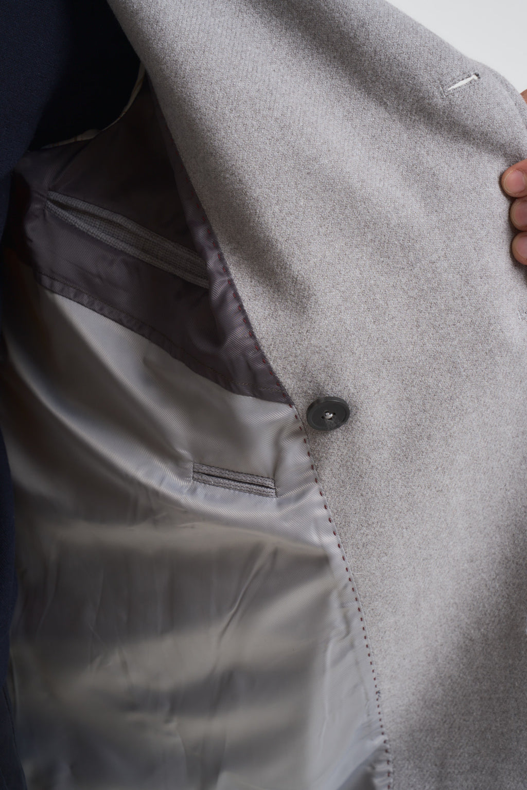 Cappotto uomo corto doppiopetto grigio chiaro CP65SS PERLA SEINSE 