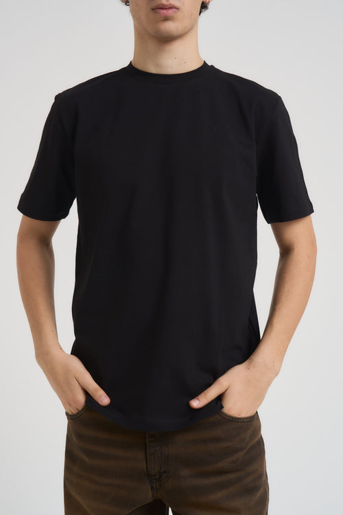 T-shirt uomo girocollo nera