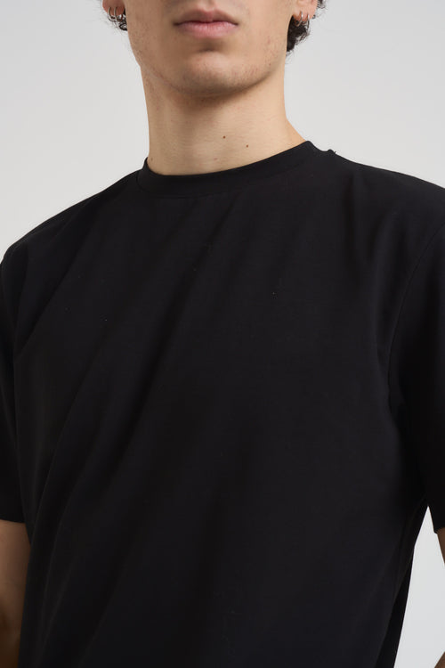 T-shirt uomo girocollo nera - 2