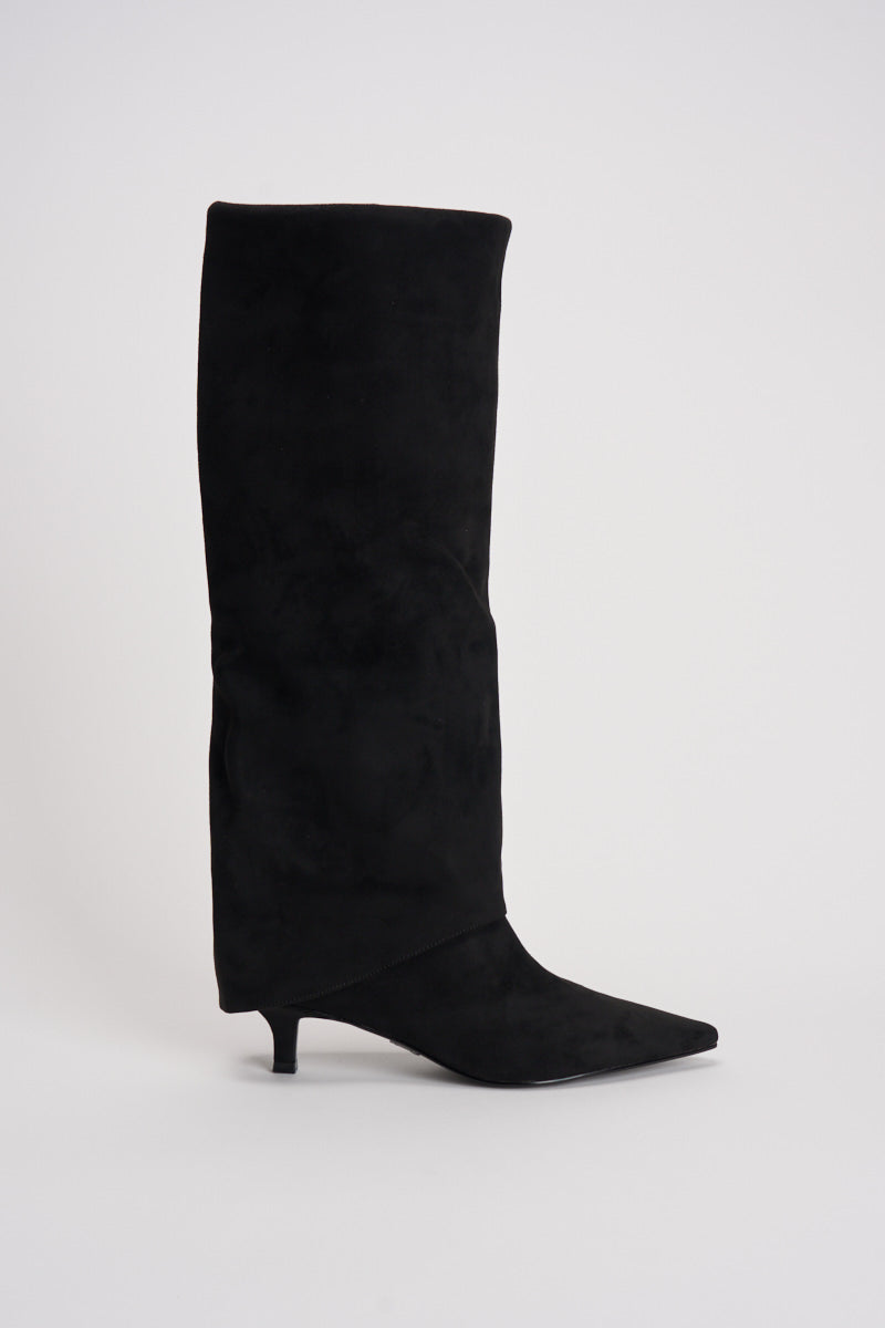 Stivale donna in suede nero SMSRHAPSODIES 184 STEVE MADDEN 