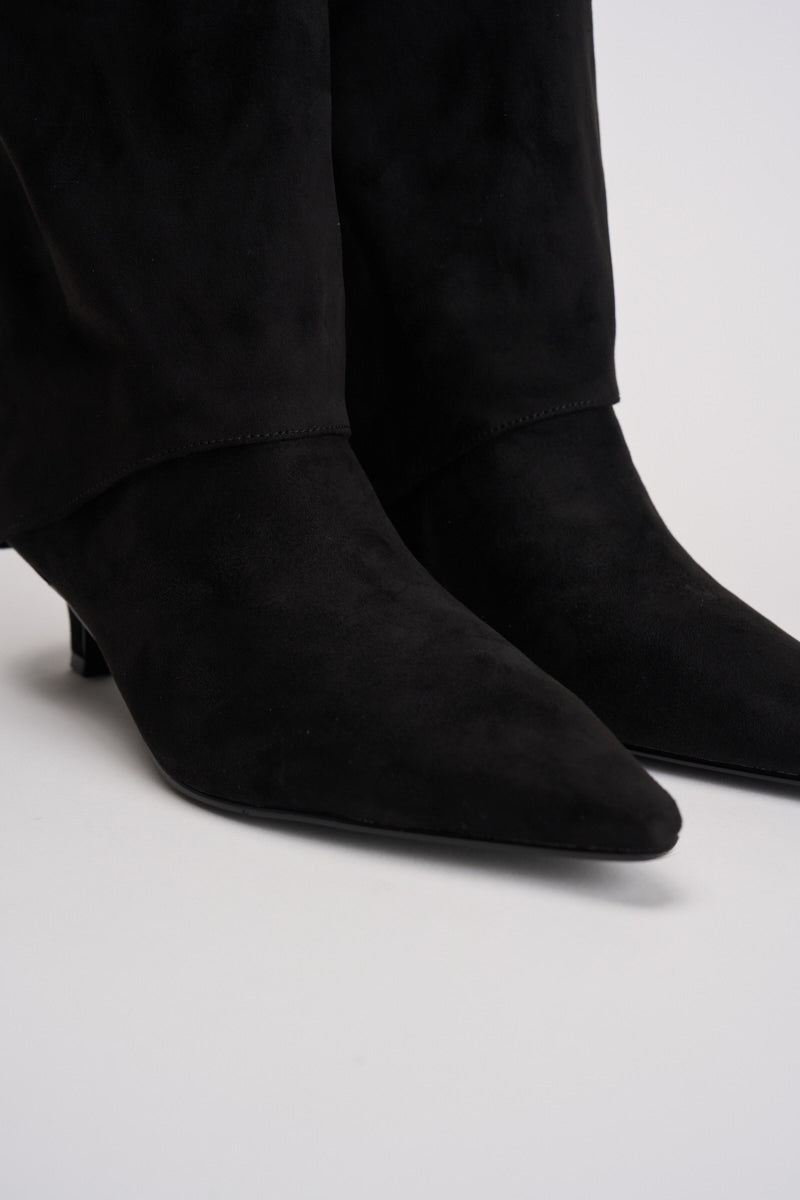 Stivale donna in suede nero SMSRHAPSODIES 184 STEVE MADDEN 