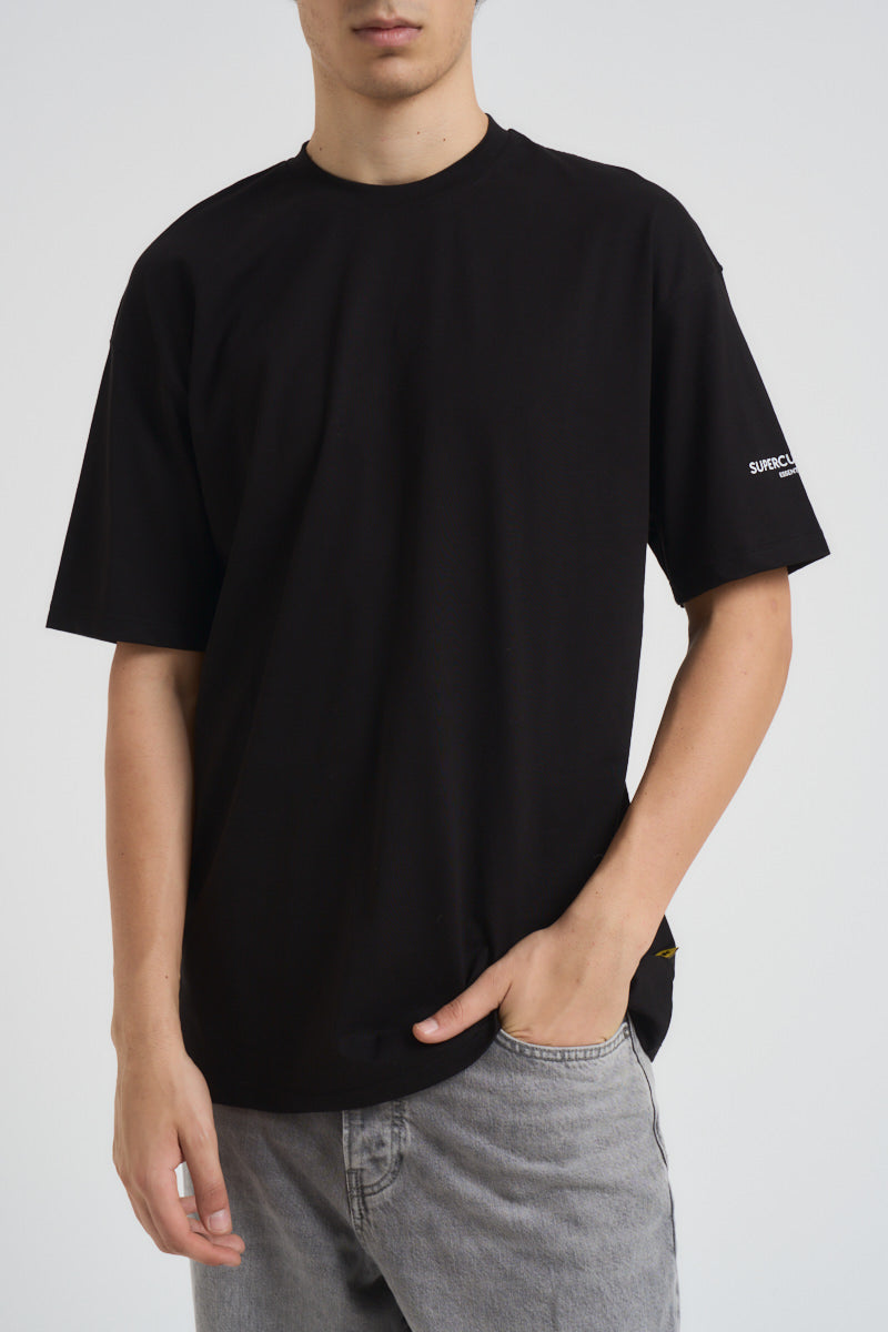 T-shirt uomo girocollo nera MUST NERO SUPERCULTURE* 