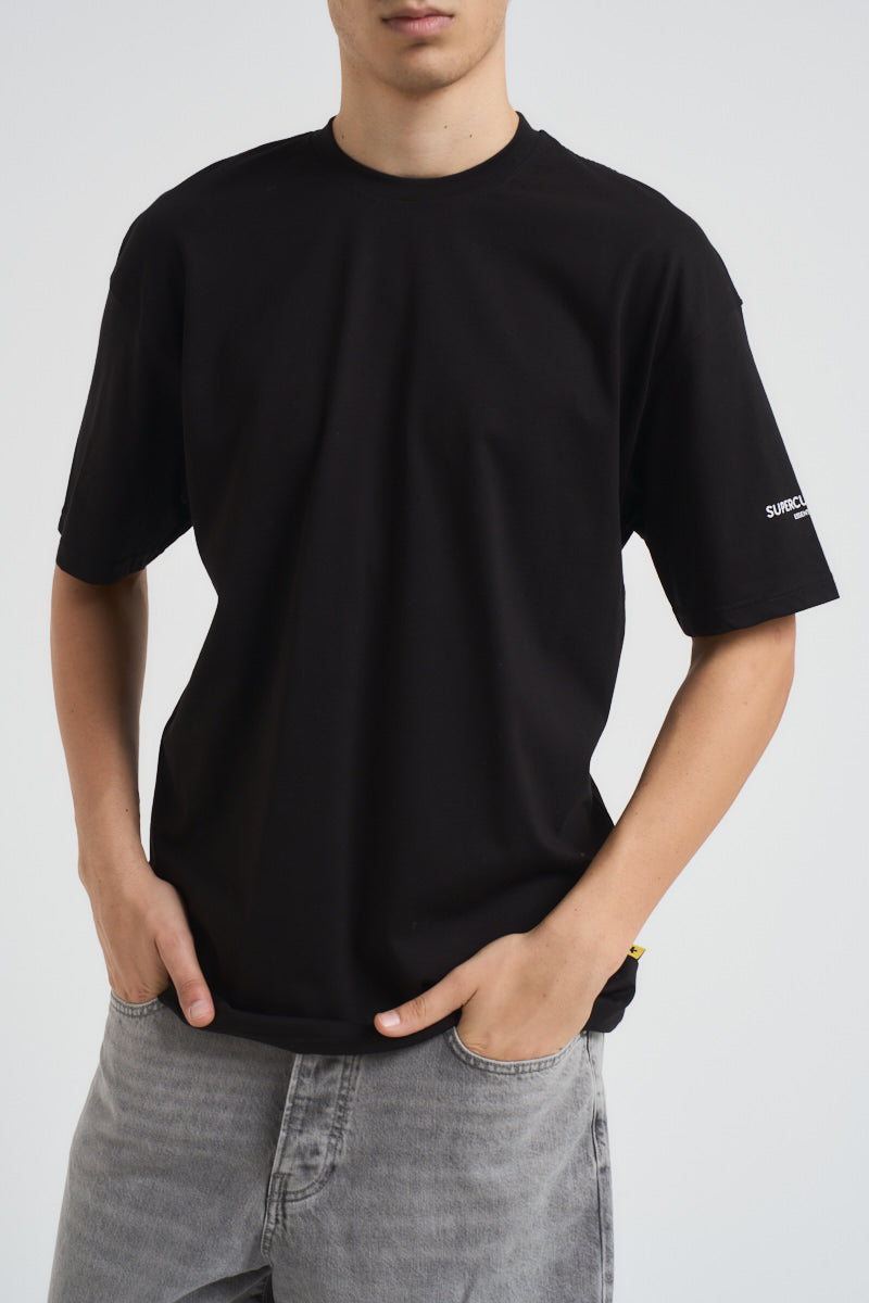 T-shirt uomo girocollo nera MUST NERO SUPERCULTURE* 