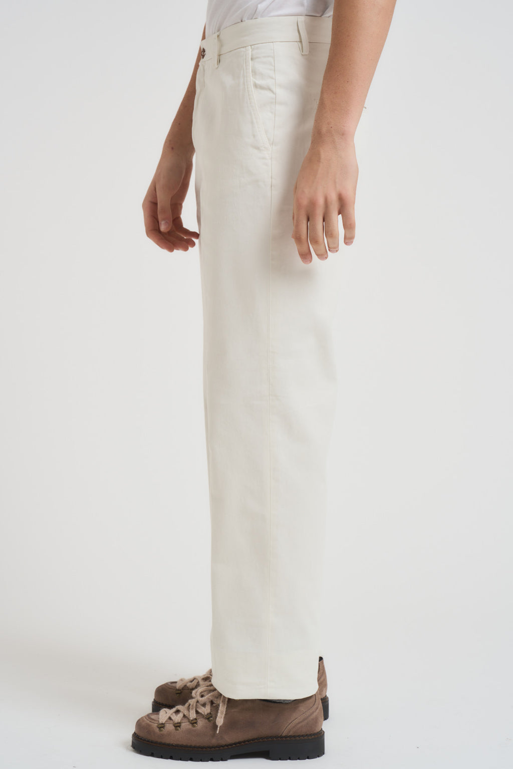 Pantalone uomo regular panna P012 235 TELACRUDA 
