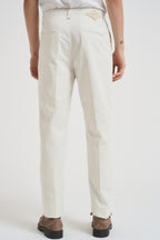 Pantalone uomo regular panna P012 235 TELACRUDA 