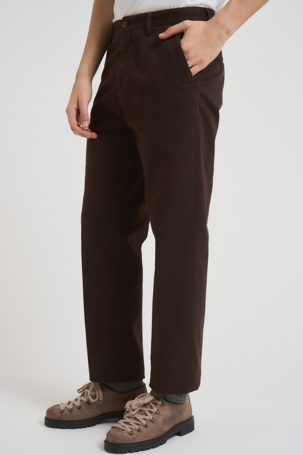 Pantalone uomo regular marrone P012 239 TELACRUDA 