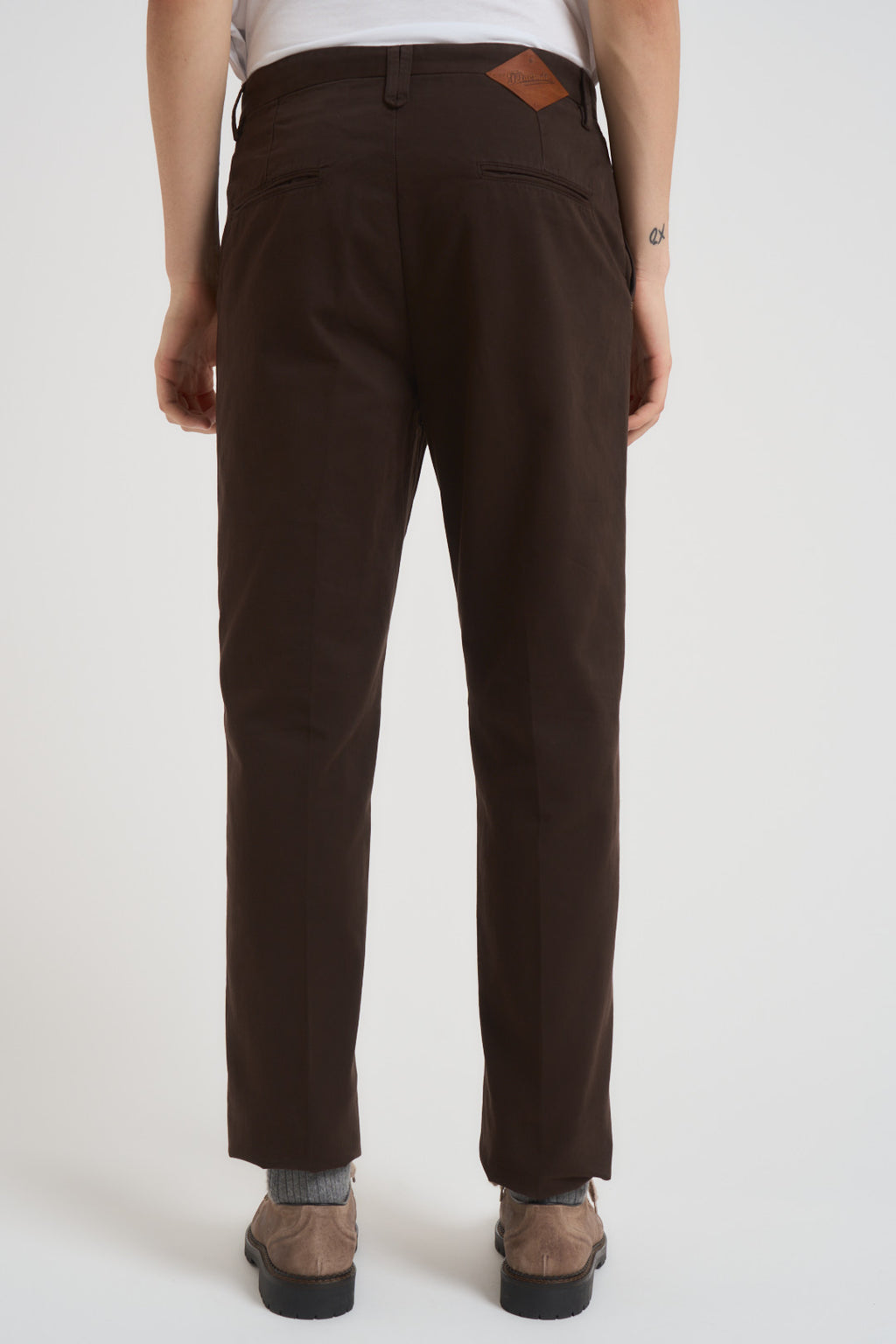 Pantalone uomo regular marrone P012 239 TELACRUDA 