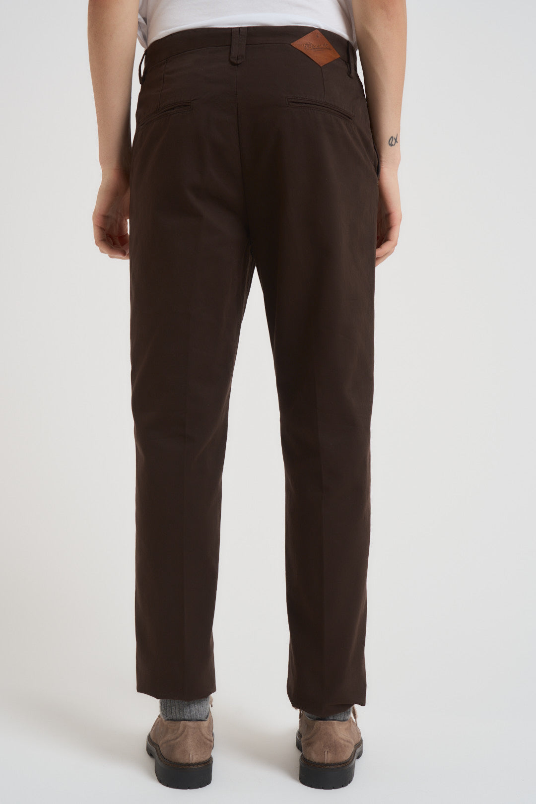 Pantalone uomo regular marrone P012 239 TELACRUDA 