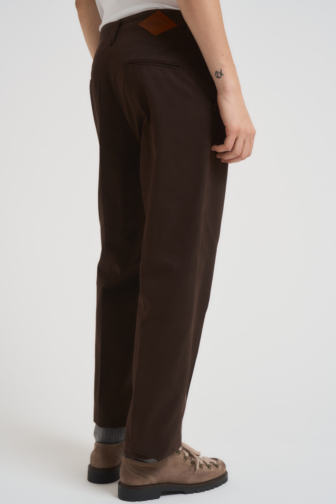 Pantalone uomo regular marrone P012 239 TELACRUDA 