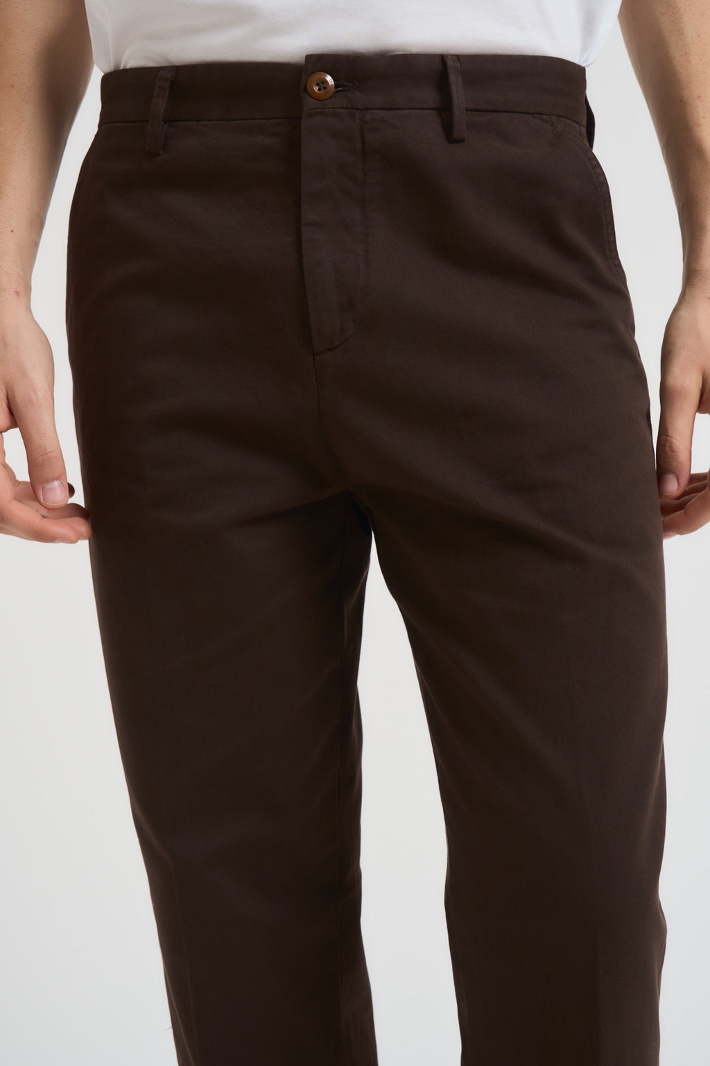 Pantalone uomo regular marrone P012 239 TELACRUDA 