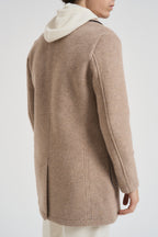 Cappotto uomo monopetto beige CUSA CPSAB V2 