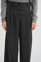Pantalone donna a palazzo grigio antracite TF1696 GRIGIO VICOLO 