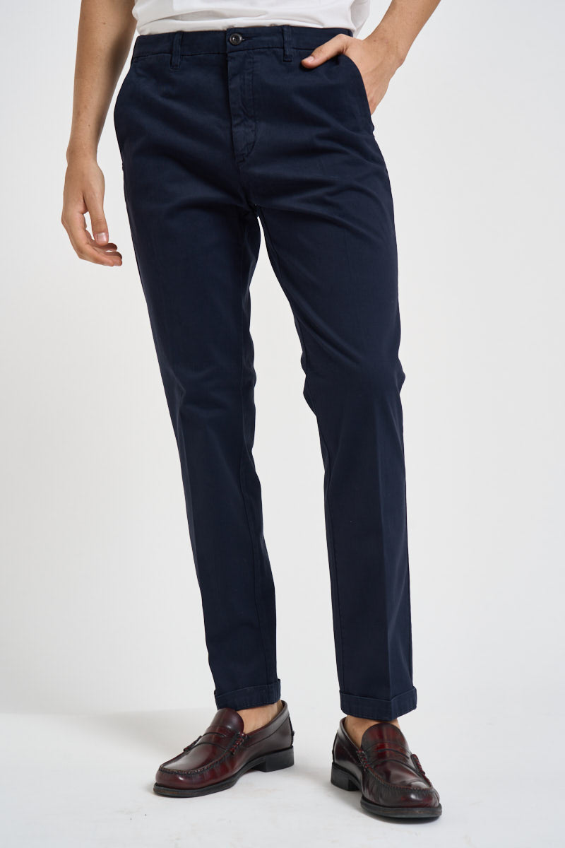Pantalone uomo slim fit blu notte LENNY 29171738 40WEFT 